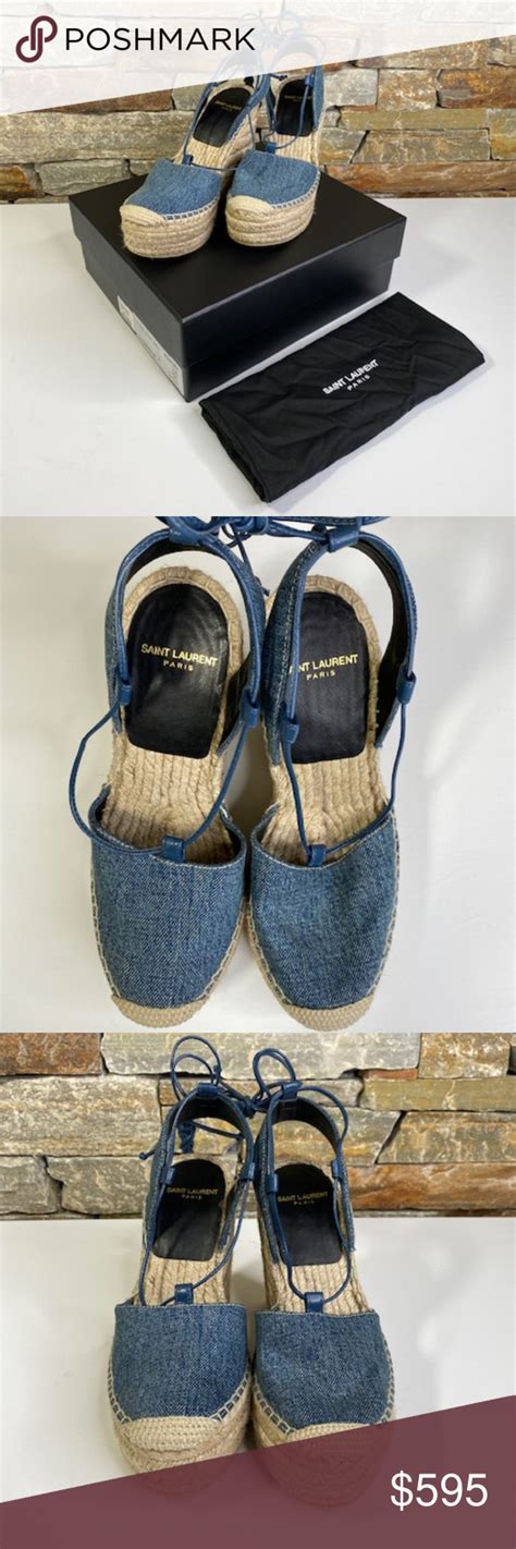 ysl espadrilles dames|ysl espadrilles denim.